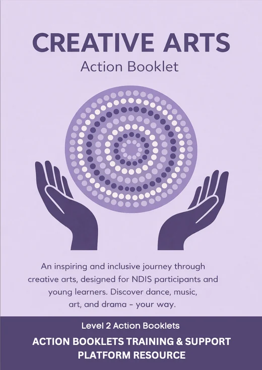 Creative Arts Action Booklet cover, Level 2